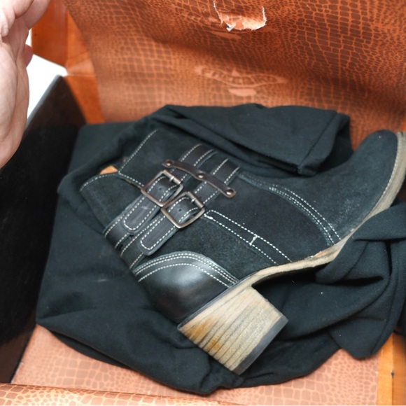 Freebird Shiloh Black Suede Riding Ankle Boot Womens Size 7 - Picture 12 of 13